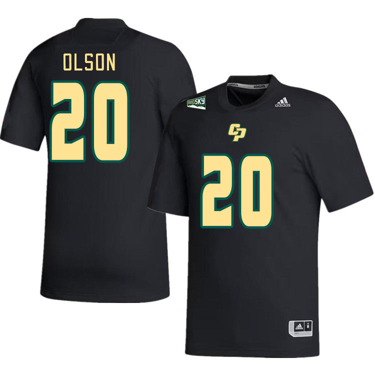 Men-Youth #20 Kenny Olson Zedakiah Centers Cal Poly Mustangs 2023 College Football Jerseys Stitched-